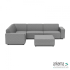 Icon deluxe loungeset 6-zits hoek + hocker (links) Steel