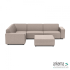 Icon deluxe loungeset 6-zits hoek + hocker (links) Light Taupe