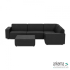 Icon deluxe loungeset 6-zits hoek + hocker (rechts) Anthracite