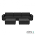 Icon deluxe loungeset 6-zits + 2 hockers Anthracite