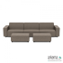 Icon deluxe loungeset 6-zits + 2 hockers small Charcoal