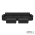 Icon deluxe loungeset 6-zits + 2 hockers small Anthracite