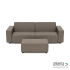 Icon deluxe loungeset 3-zits + hocker small Charcoal