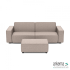 Icon deluxe loungeset 3-zits + hocker small Light Taupe