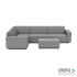 Icon deluxe Loungeset 6-zits hoek + hocker small (links) Steel