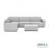 uni Loungeset 6-zits hoek + hocker S (links) Dawn Dust