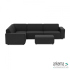 uni Loungeset 6-zits hoek + hocker S (links) Wicked Black