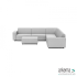 uni loungeset 8-zits hoek + hocker S (rechts) Dawn Dust