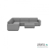 Icon deluxe loungeset 8-zits hoek + hocker small (links) Steel