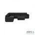Icon deluxe loungeset 8-zits hoek + hocker small (links) Anthracite