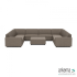 Icon deluxe loungeset U-zits + hocker Charcoal