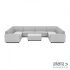 uni loungeset U-zits + hocker Dawn Dust