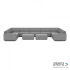 Icon deluxe loungeset U-zits large + 2 hockers Steel