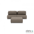 Luxury loungeset straight 220 + hocker Charcoal