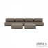 Luxury loungeset straight 440 + 2 hockers Charcoal
