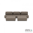 Meubels: Luxury loungeset 330 + 2 Hockers Charcoal