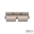 Meubels: Luxury loungeset 330 + 2 Hockers Light Taupe