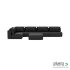 Meubels: Luxury loungeset corner 230x450 + hocker Anthracite Links