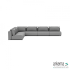 Luxury loungeset corner 450x340 Steel (links)