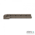 Luxury loungeset corner 560x230 Charcoal (links)