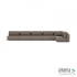 Luxury loungeset corner 560x230 Charcoal (rechts)
