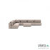Luxury loungeset corner 450x450 + hocker Light Taupe (links)
