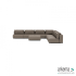Luxury loungeset corner 450x450 + hocker Charcoal (rechts)