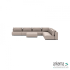 Luxury loungeset corner 450x450 + hocker Light Taupe (rechts)