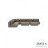 Luxury loungeset corner 450x450 + 2 hockers Charcoal (links)