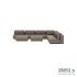 Luxury loungeset corner 450x450 + 2 hockers Charcoal (rechts)