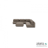 Luxury loungeset corner 340x560 +2 hockers Charcoal (rechts)