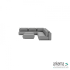 Luxury loungeset corner 340x560 +2 hockers Steel (rechts)