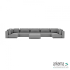 Luxury loungeset u-sofa 230x570x230 + hocker steel