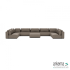 Luxury loungeset u-sofa 340x570x340 + hocker Charcoal
