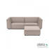 Chill loungeset 3-zits + hocker Light Taupe