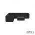 Chill loungeset 8-zits hoek + hocker (links) Anthracite