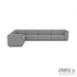 Chill loungeset 10-zits hoek (links) Steel