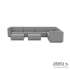 Chill loungeset 10-zits hoek + 2 hockers (rechts) Steel
