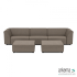 Chill loungeset 6-zits + 2 hockers Charcoal