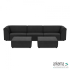 Chill loungeset 6-zits + 2 hockers Anthracite