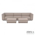 Chill loungeset 6-zits + 2 hockers small Light Taupe