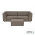 Chill loungeset 3-zits + hocker small Charcoal
