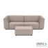 Chill loungeset 3-zits + hocker small Light Taupe