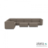 Chill loungeset 10-zits hoek + 2 hockers S (links) Charcoal