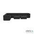 Chill loungeset 10-zits hoek + 2 hockers S (links) Anthracite