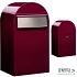 Grande B 3005 i RAL 3005 bordeauxrood + RVS klep