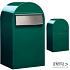 Grande B 6005 i RAL 6005 donkergroen + RVS klep