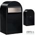 Grande B st9005 i RAL 9005 zwart struktuur + RVS klep
