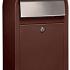 Grande S 8017 i RAL 8017 donkerbruin + RVS klep