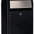 Grande S st9005 i RAL 9005 zwart struktuur + RVS klep